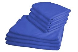 Microfiber håndklæder - 8 stk - Blå - Letvægts håndklæder 